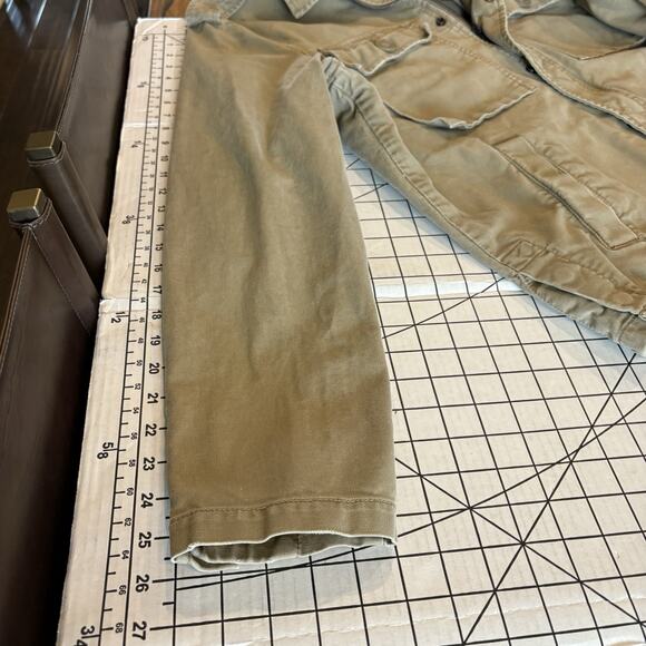 Vintage Old Navy Chore Coat Jacket Mens Lrg Work Canvas Utility Pockets Tan Y2K - Picture 14 of 16